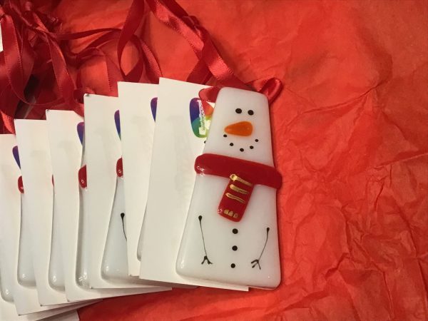 Fused Glass Snowman 🛍 - Image 5