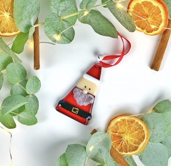 Fused Glass Santa 🛍