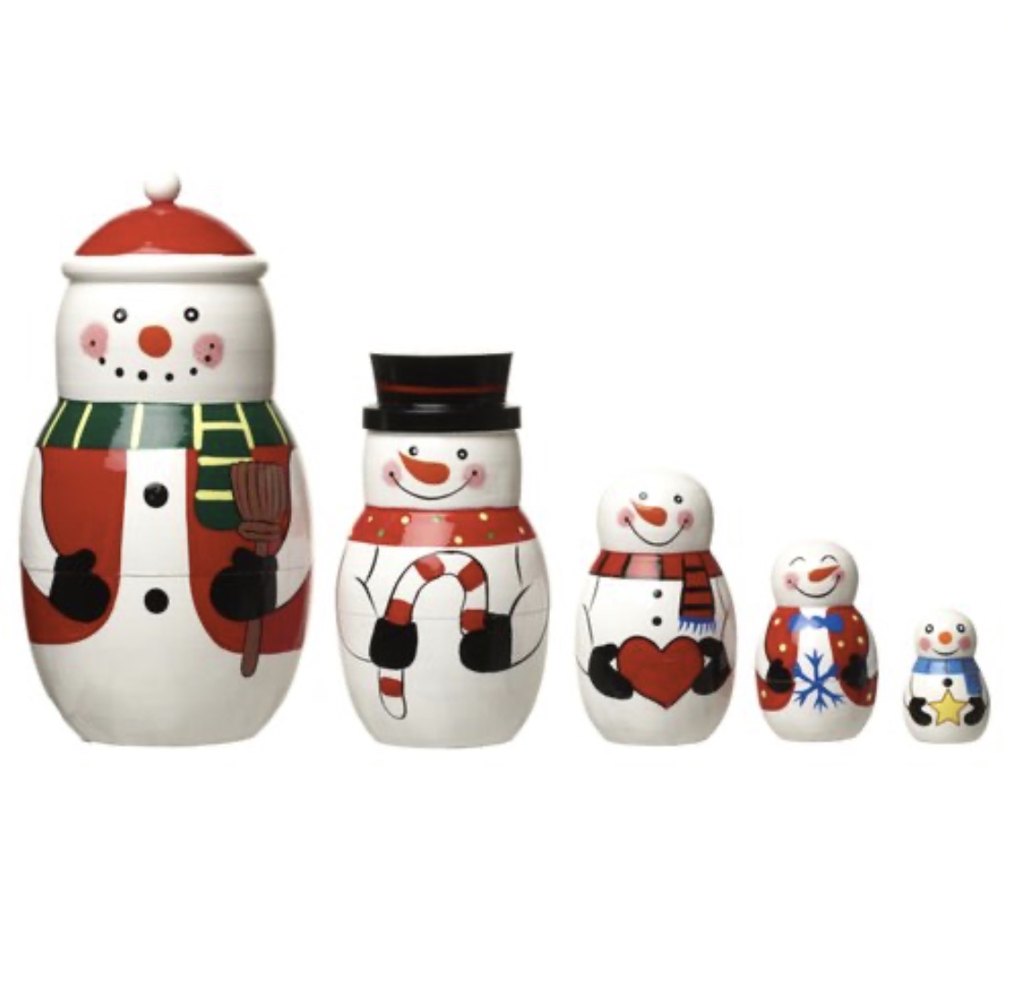 Nesting snowman cheap