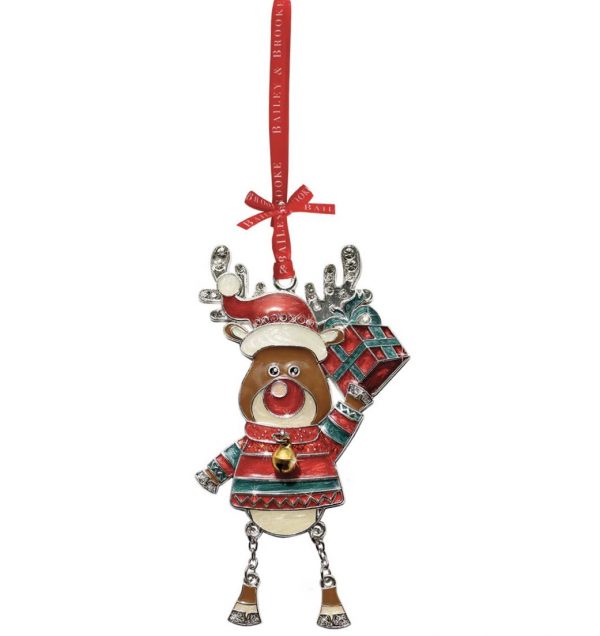 Sparkle Reindeer Holding Gift 🛍