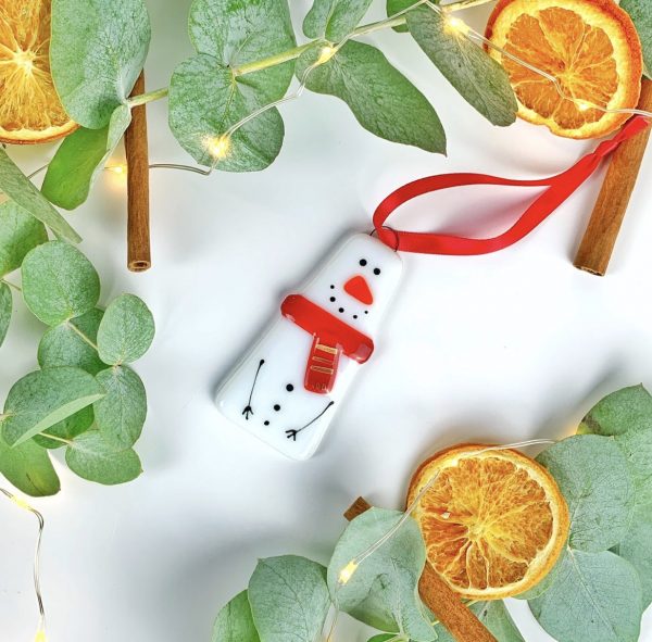 Fused Glass Snowman 🛍
