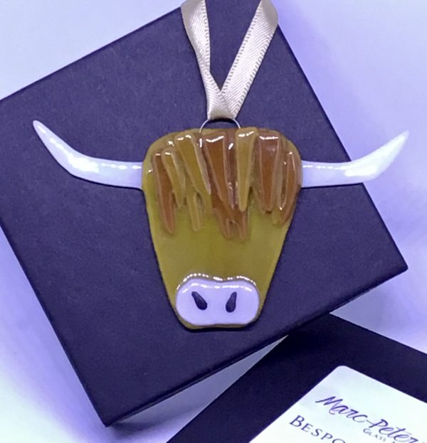 Fused Glass Highland Cow 🛍 - Image 4