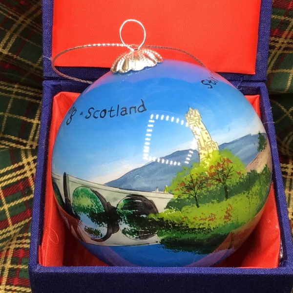 Boxed Hanspainted Glass Bauble Stirling - Image 5