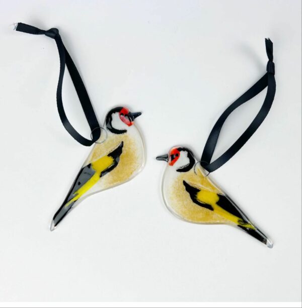 Fused Glass Goldfinch 🛍