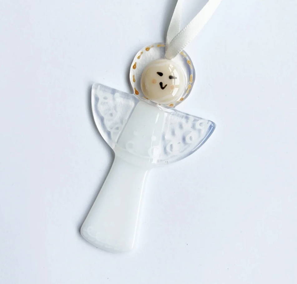 Fused Glass Christmas Angel - Image 2