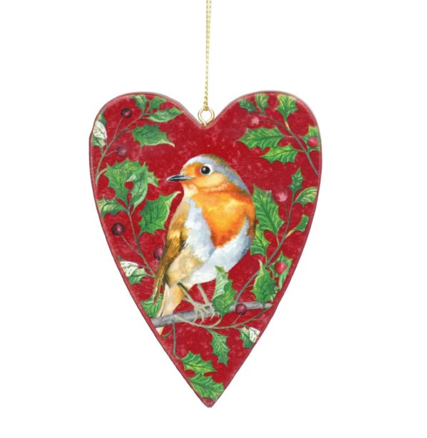Robin Heart Wooden 🛍🚚