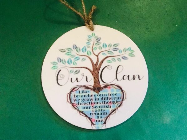Scotland "our clan" hanger